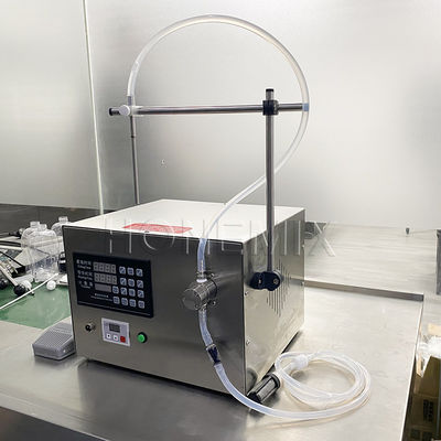 Güçlü Benchtop Sıvı Doldurma Makineleri Paslanmaz Çelik Yarım Otomatik