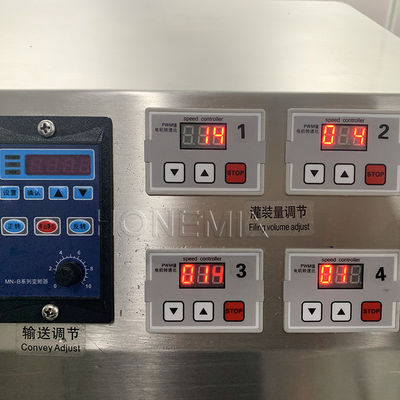 Küçük 4 Başlı Sıvı Doldurma Makineleri Elektrikli Taşıyıcı Kemeri