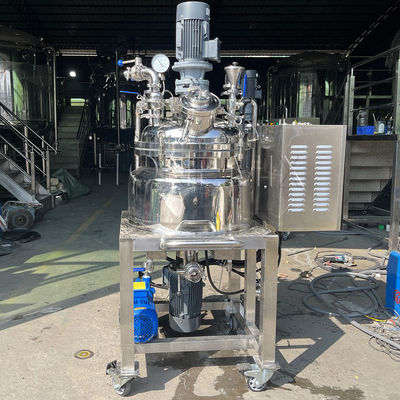 380V Vakum Emülsifleştirme Karıştırma Makinesi Homogenleştirme Tankı Sabit Tip