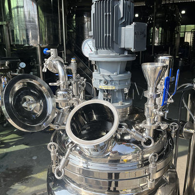 380V Vakum Emülsifleştirme Karıştırma Makinesi Homogenleştirme Tankı Sabit Tip