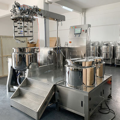 Özelleştirilmiş Vakum Emulsifleştirme Karıştırıcı Otomatik Gel Yapma Makinesi