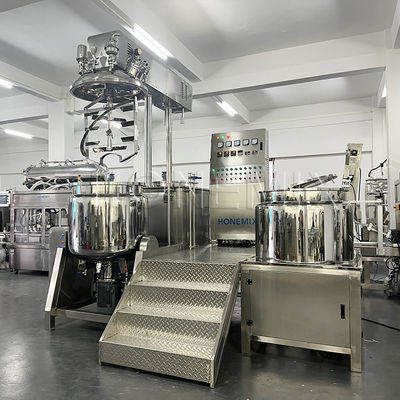 Sabit Vakum Homogenizer Krem Karıştırıcı Hidrolik Kalkıtma Çift Helix Karıştırıcı