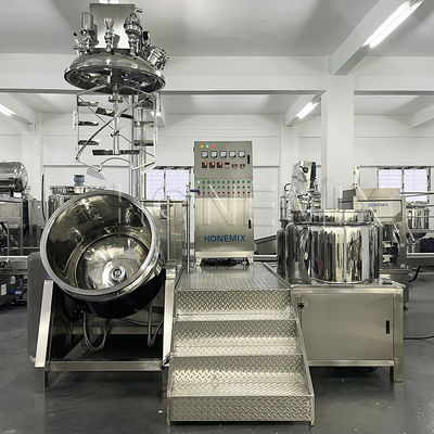 Sabit Vakum Homogenizer Krem Karıştırıcı Hidrolik Kalkıtma Çift Helix Karıştırıcı