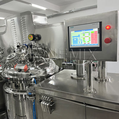 Otomatik Vakum Homogenizer Emulsif Dual Lifting Emulsifleştirme Ekipmanı