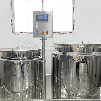 PLC Vakum Homogenize Emulsifleştirme Karıştırıcı Makine Özel Kombine