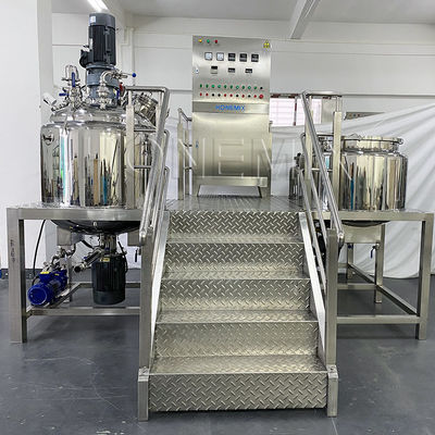 Hassas Vakum Emulsifleştirme Karıştırıcı 220V / 380V Vücut Kremi Yapma Makinesi