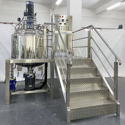 Şampuan pastası için vakum emülsifiye edici karıştırıcı homogenizer tankı