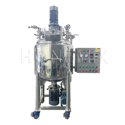 300L Yüksek Kesme Vakumlu Emulsifleştirme Karıştırıcı Çayır Yağı için Hareketli
