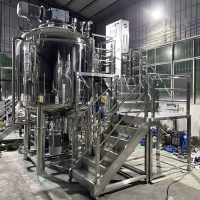 Vakum Kozmetik Krem Karıştırıcı Makine Homogenizer Emulsif Karıştırıcı