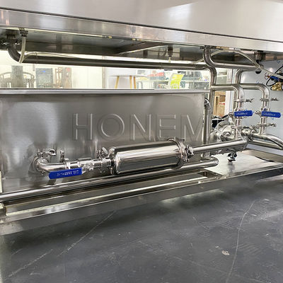 Döner yardımcı ekipman 1.25KW Çift hatlı şişe yıkama makinesi