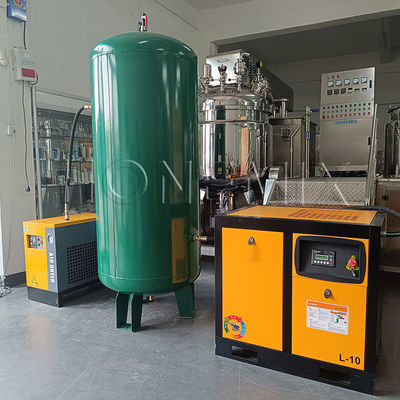 Güçlü yardımcı ekipman 7.5KW / 10HP vida hava kompresörü seti