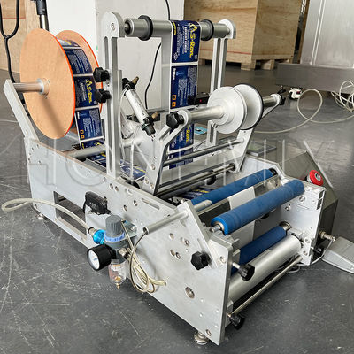 Küçük Masa Üstü Etiketleme Makinesi 100W Yarım Otomatik Doğru
