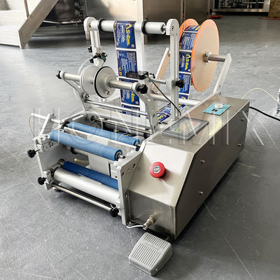 Küçük Masa Üstü Etiketleme Makinesi 100W Yarım Otomatik Doğru