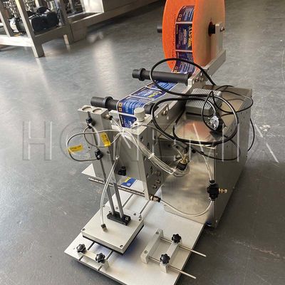 Yarı Otomatik Etiketleme Makinesi 100W Düz Şişe Etiket Uygulayıcı