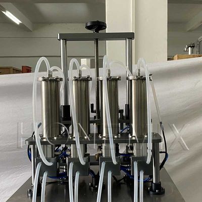 Yarım Otomatik Parfüm Yapma Makinesi Dört Başlı Vakum Doldurma Makinesi