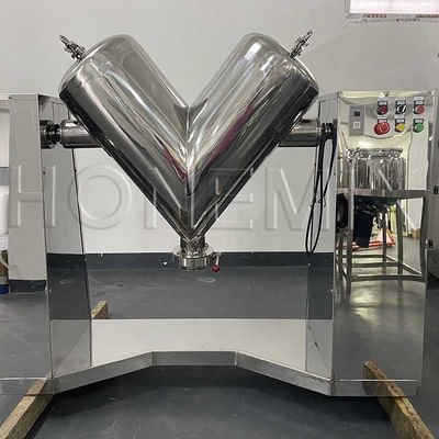 V şekli kuru toz karıştırma makinesi SUS316L Protein toz karıştırıcı CE