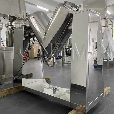 V şekli kuru toz karıştırma makinesi SUS316L Protein toz karıştırıcı CE