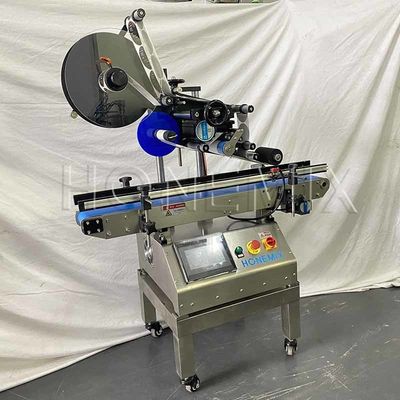 Küçük Yarım Otomatik Etiketleme Makinesi 220V / 50Hz Düz yüzey etiketleme makinesi