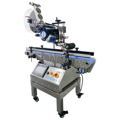Küçük Yarım Otomatik Etiketleme Makinesi 220V / 50Hz Düz yüzey etiketleme makinesi