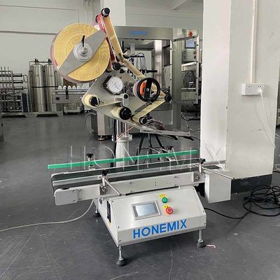 Masaüstü Düz Şişe Etiketleme Makinesi elektrikli Otomatik Kutu Etiketlemesi Uygulayıcı