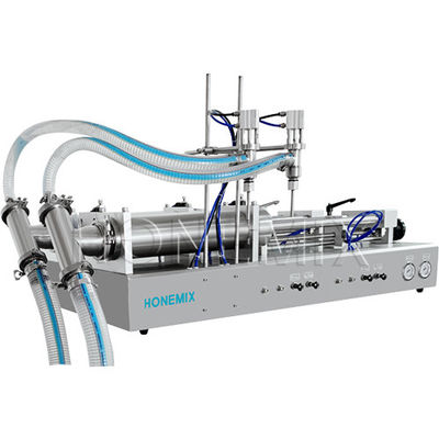 Kozmetik İki Başlı Doldurma Makinesi Piston Yatay Doldurma Makinesi CE
