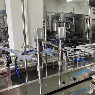 Kozmetik İki Başlı Doldurma Makinesi Piston Yatay Doldurma Makinesi CE