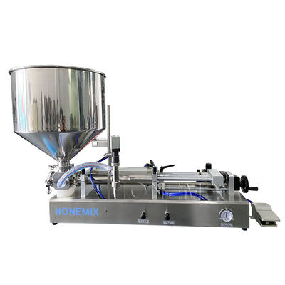 Yatay dezenfekte edici gel doldurma makinesi bir nozzle yarı otomatik doldurma makinesi