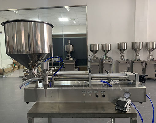 Yatay dezenfekte edici gel doldurma makinesi bir nozzle yarı otomatik doldurma makinesi