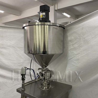 Gıda Jam Hopper Doldurma Makinesi Dikey Karıştırma Paddle Pnömatik Kontrol