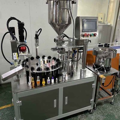 Dudak parlaklığı koruyucu için 220V döner miktarlı krem doldurma makinesi