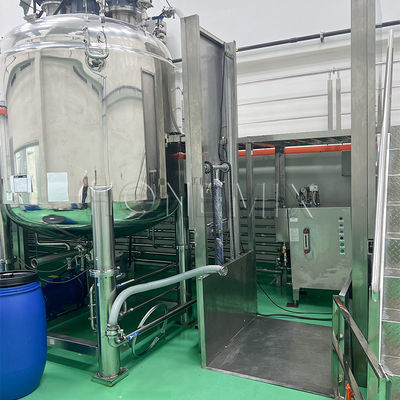Hijyen Vacuum Emulsifleştirme Karıştırıcı 2000L 3000L Diş macunu imalat makinesi