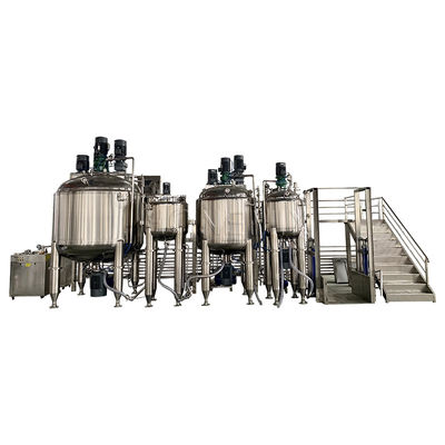Endüstriyel Vakum Emulsifleştirme Karıştırıcı Makine Diş macunu Yağ Yapım Makine
