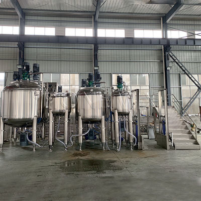 Endüstriyel Vakum Emulsifleştirme Karıştırıcı Makine Diş macunu Yağ Yapım Makine