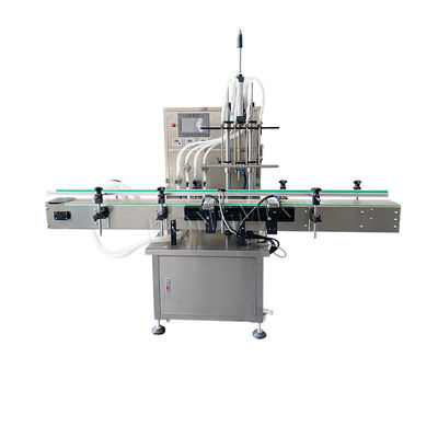Otomatik şişe sıvı doldurma makineleri 4 başlı doldurma hattı